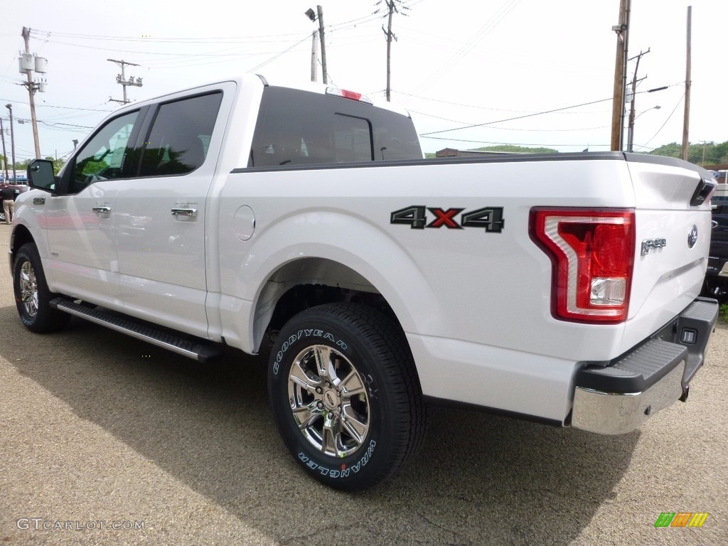 2016 F150 XLT SuperCrew 4x4 - Oxford White / Medium Earth Gray photo #4