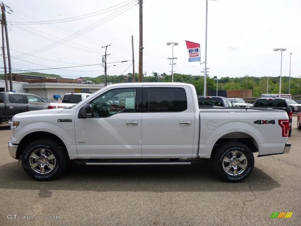 2016 F150 XLT SuperCrew 4x4 - Oxford White / Medium Earth Gray photo #5