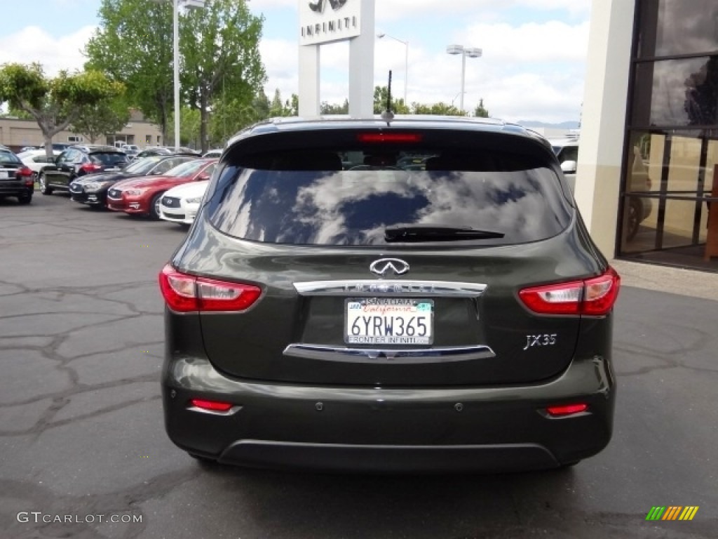 2013 JX 35 AWD - Emerald Graphite / Java photo #8