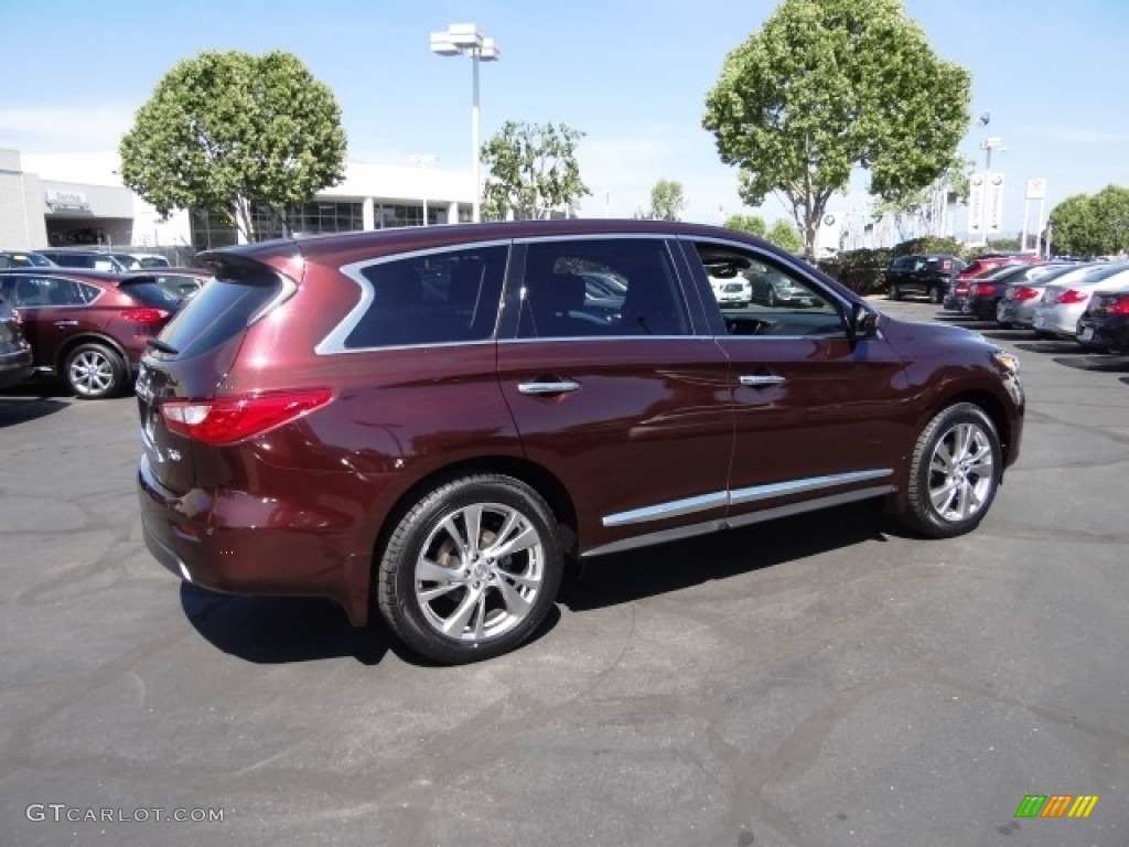 2013 JX 35 AWD - Midnight Garnet / Graphite photo #5