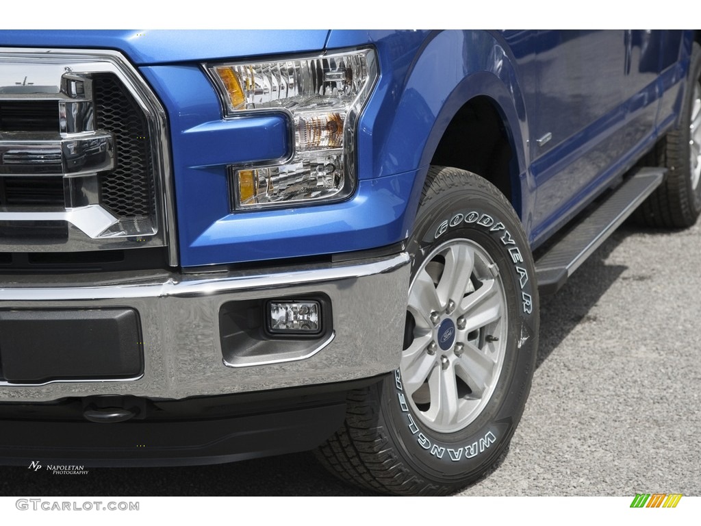 2016 F150 XLT SuperCab 4x4 - Blue Flame / Medium Earth Gray photo #2