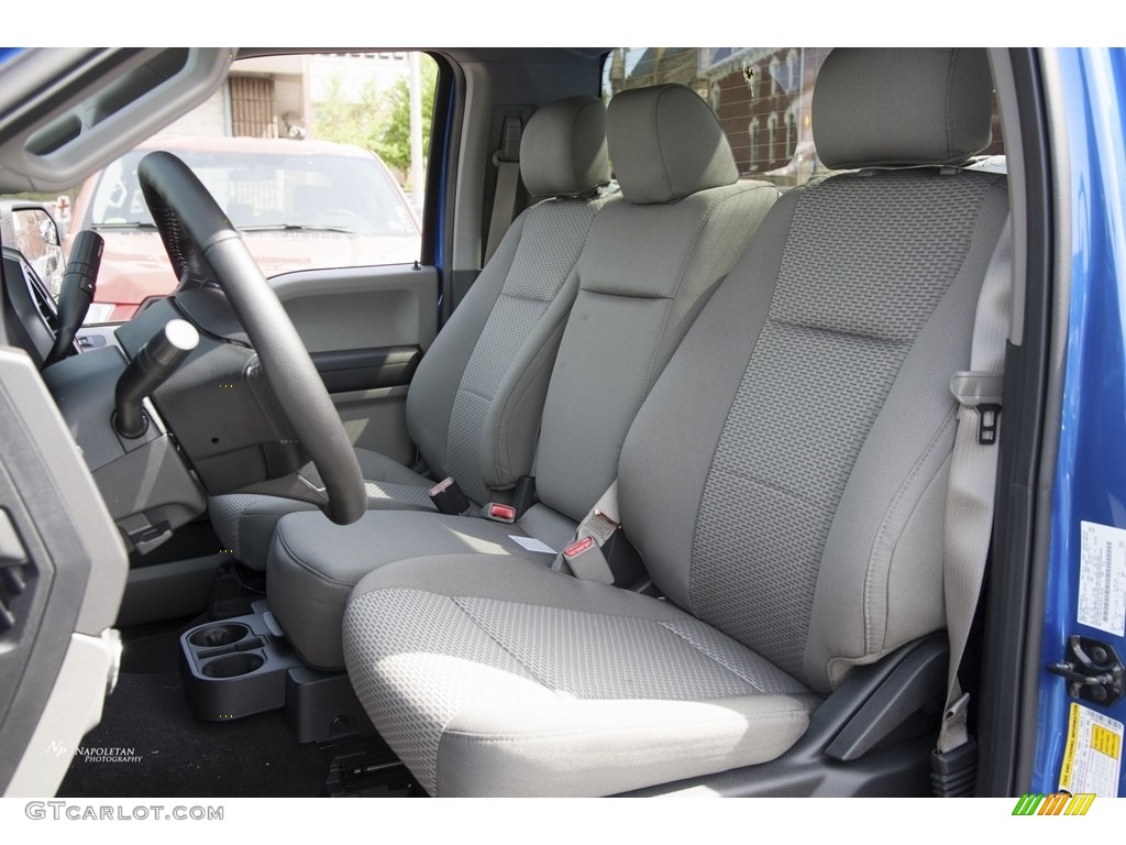 2016 F150 XLT Regular Cab 4x4 - Blue Flame / Medium Earth Gray photo #7