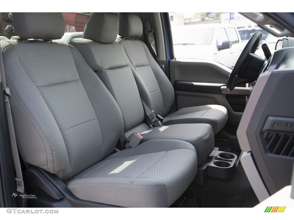 2016 F150 XLT Regular Cab 4x4 - Blue Flame / Medium Earth Gray photo #8