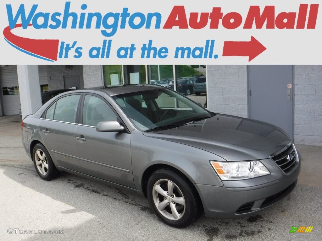 2009 Sonata GLS V6 - Willow Gray / Gray photo #1