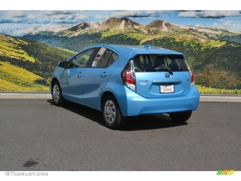 2016 Prius c Two - Sparkling Sea Metallic / Black photo #3