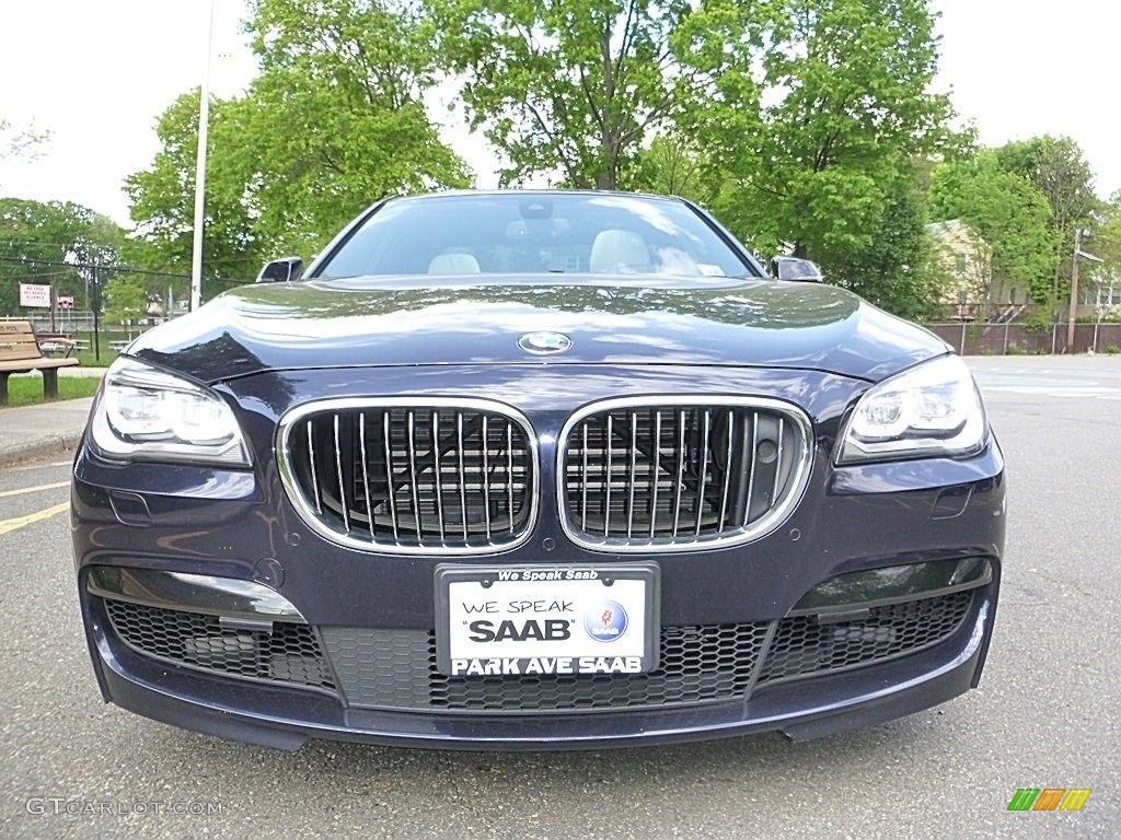 2013 7 Series 750i xDrive Sedan - Imperial Blue Metallic / Ivory White/Black photo #8