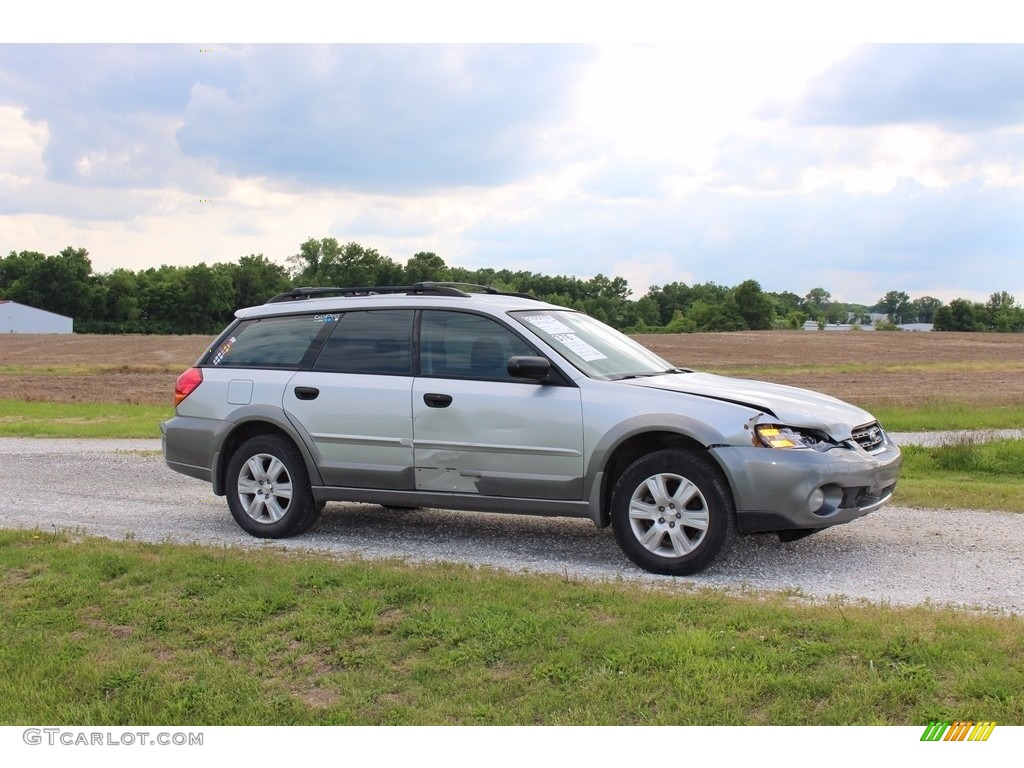 2005 Outback 2.5i Wagon - Brilliant Silver Metallic / Off Black photo #4