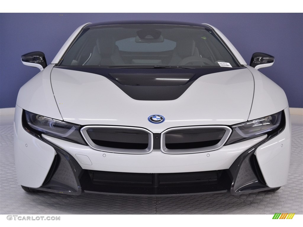 Crystal White Pearl Metallic 2016 BMW i8 Standard i8 Model Exterior Photo #113141285