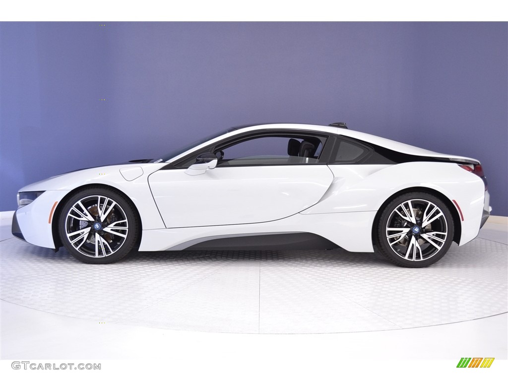 Crystal White Pearl Metallic 2016 BMW i8 Standard i8 Model Exterior Photo #113141312