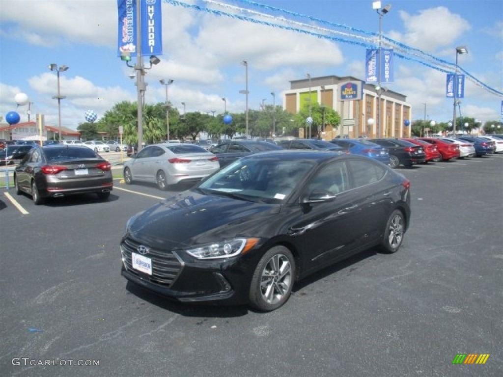 2017 Elantra Limited - Black / Gray photo #3