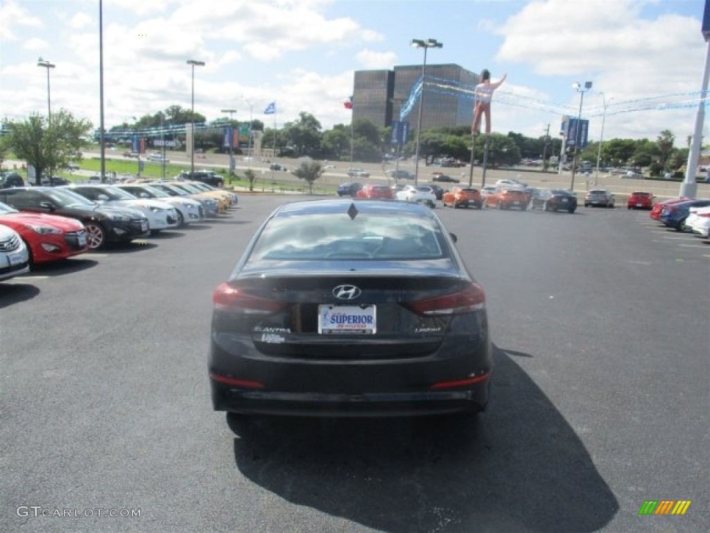 2017 Elantra Limited - Black / Gray photo #6
