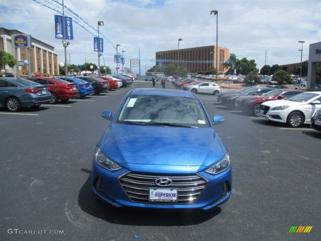2017 Elantra Limited - Electric Blue / Gray photo #2