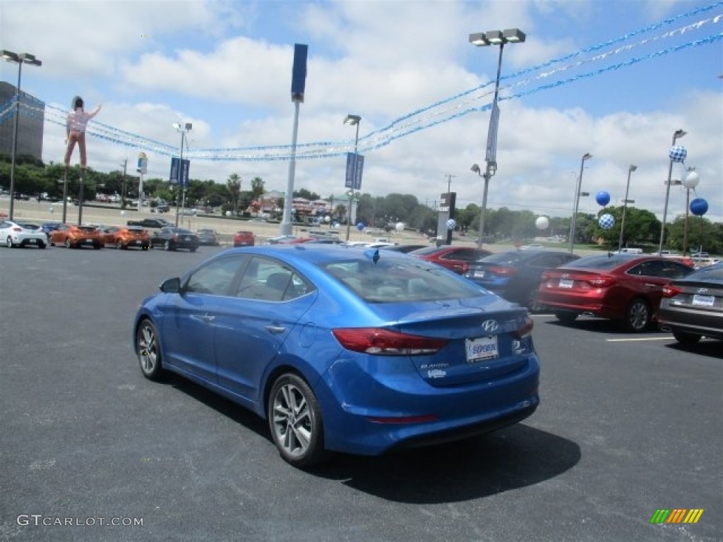 2017 Elantra Limited - Electric Blue / Gray photo #6