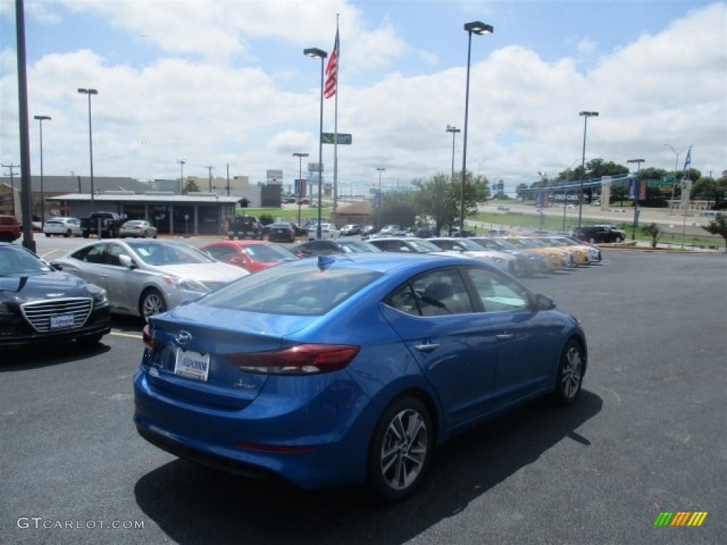 2017 Elantra Limited - Electric Blue / Gray photo #7