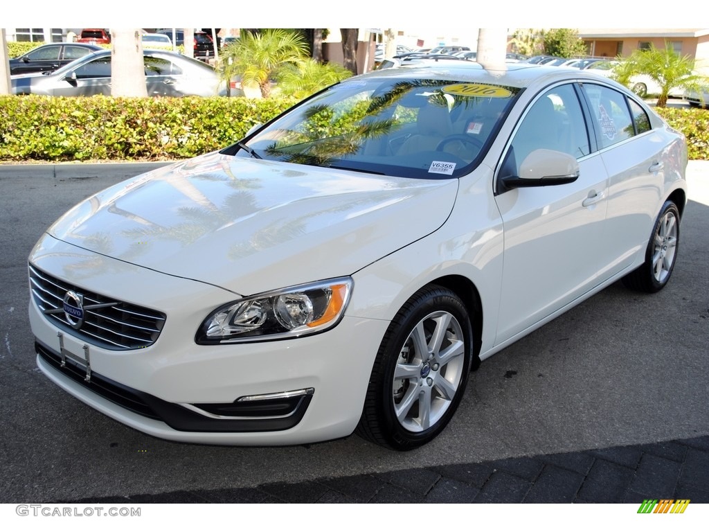 Ice White 2016 Volvo S60 T5 Drive-E Exterior Photo #113143604
