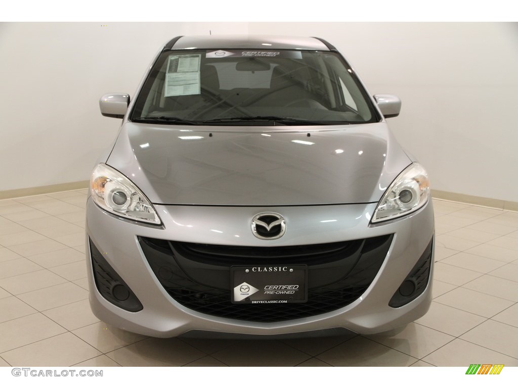 2012 MAZDA5 Sport - Liquid Silver Metallic / Black photo #2