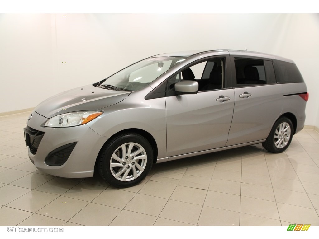 2012 MAZDA5 Sport - Liquid Silver Metallic / Black photo #3