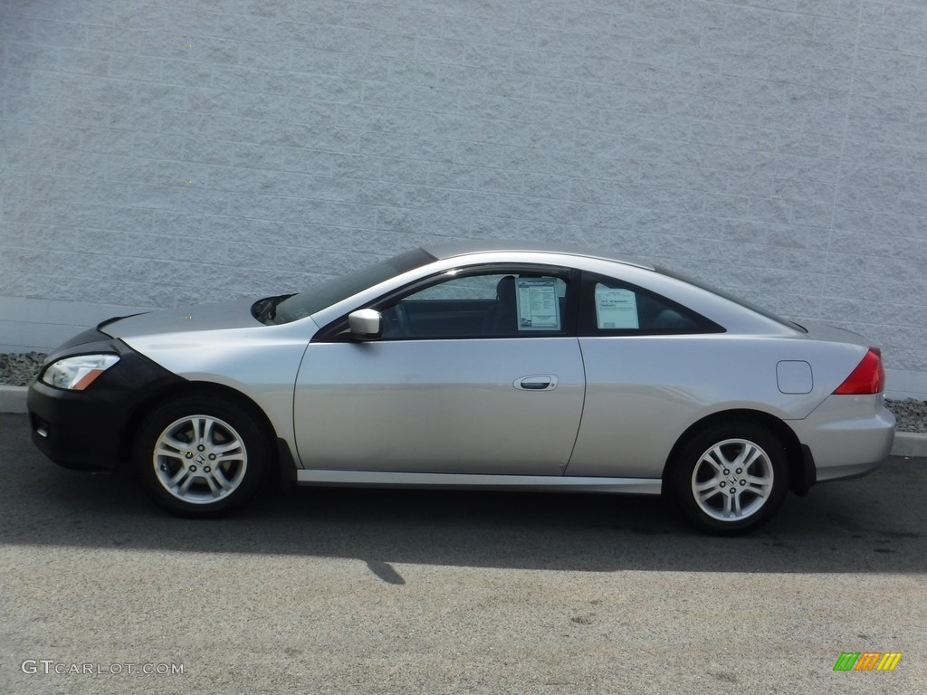 2007 Accord LX Coupe - Alabaster Silver Metallic / Gray photo #2