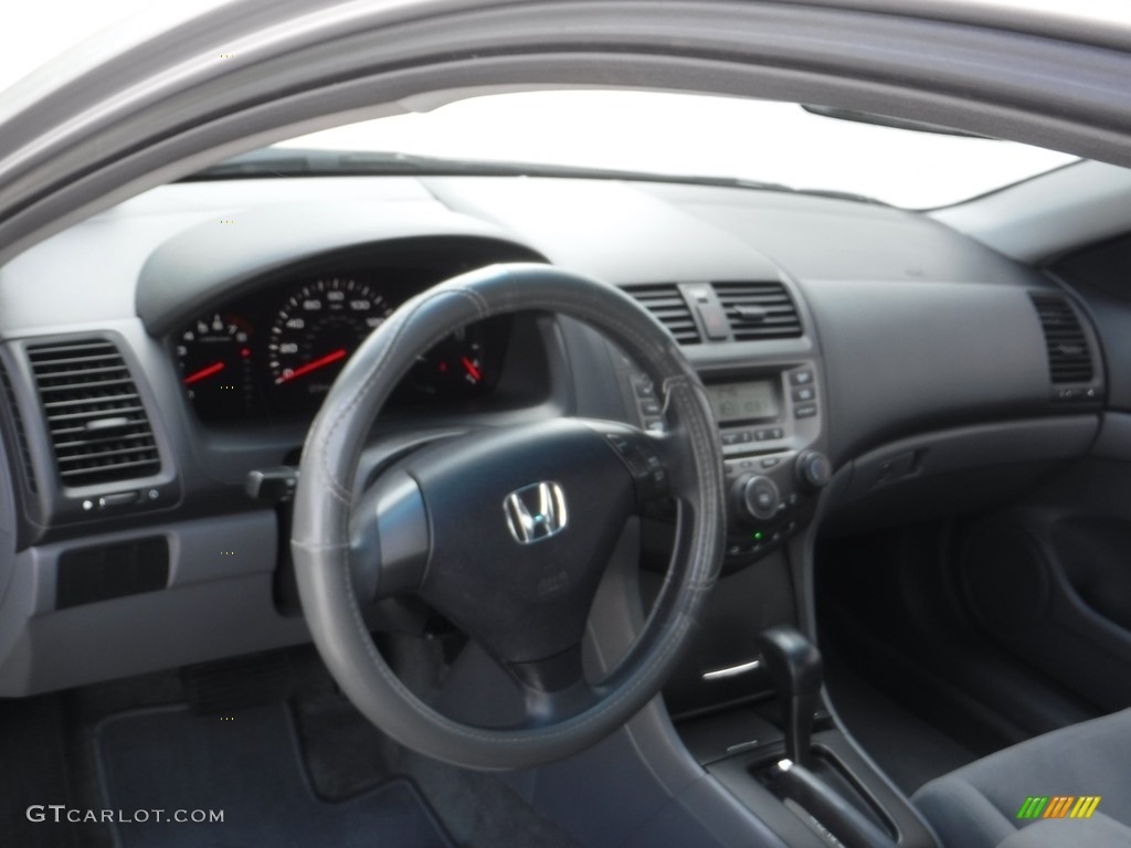 2007 Accord LX Coupe - Alabaster Silver Metallic / Gray photo #11