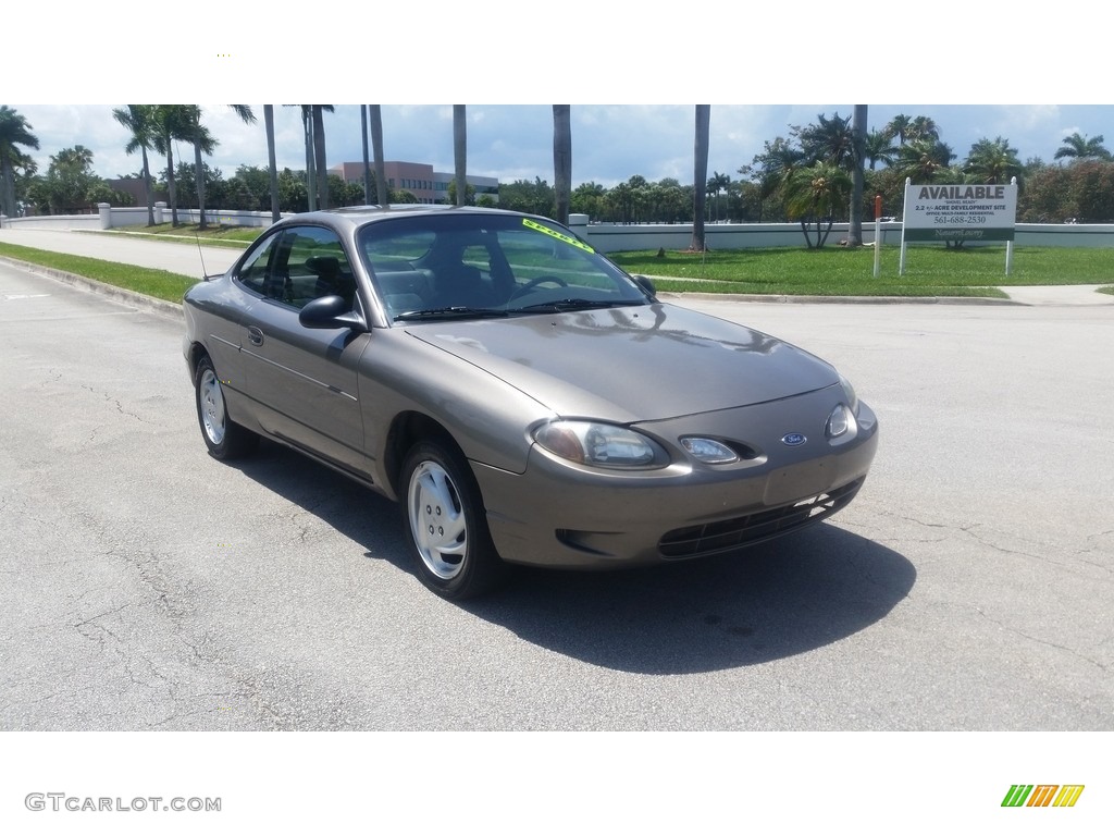 2001 Escort ZX2 Coupe - Sunray Gold Metallic / Medium Prairie Tan photo #7