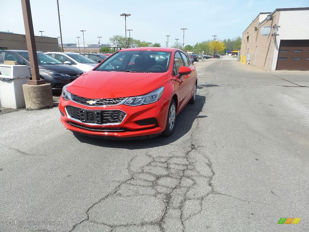 2016 Cruze LS Sedan - Red Hot / Jet Black photo #1