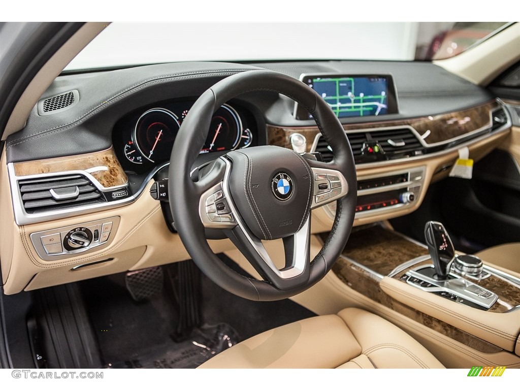 Zagora Beige Interior 2016 BMW 7 Series 750i Sedan Photo #113149076