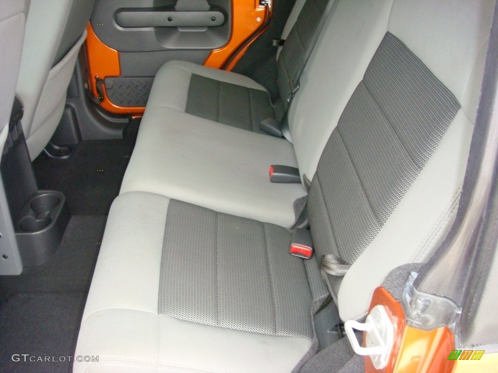 2010 Wrangler Unlimited Sport - Mango Tango Pearl / Dark Slate Gray/Medium Slate Gray photo #14