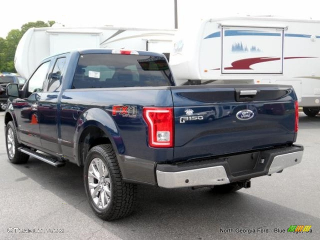2016 F150 XLT SuperCab 4x4 - Blue Jeans / Medium Earth Gray photo #3