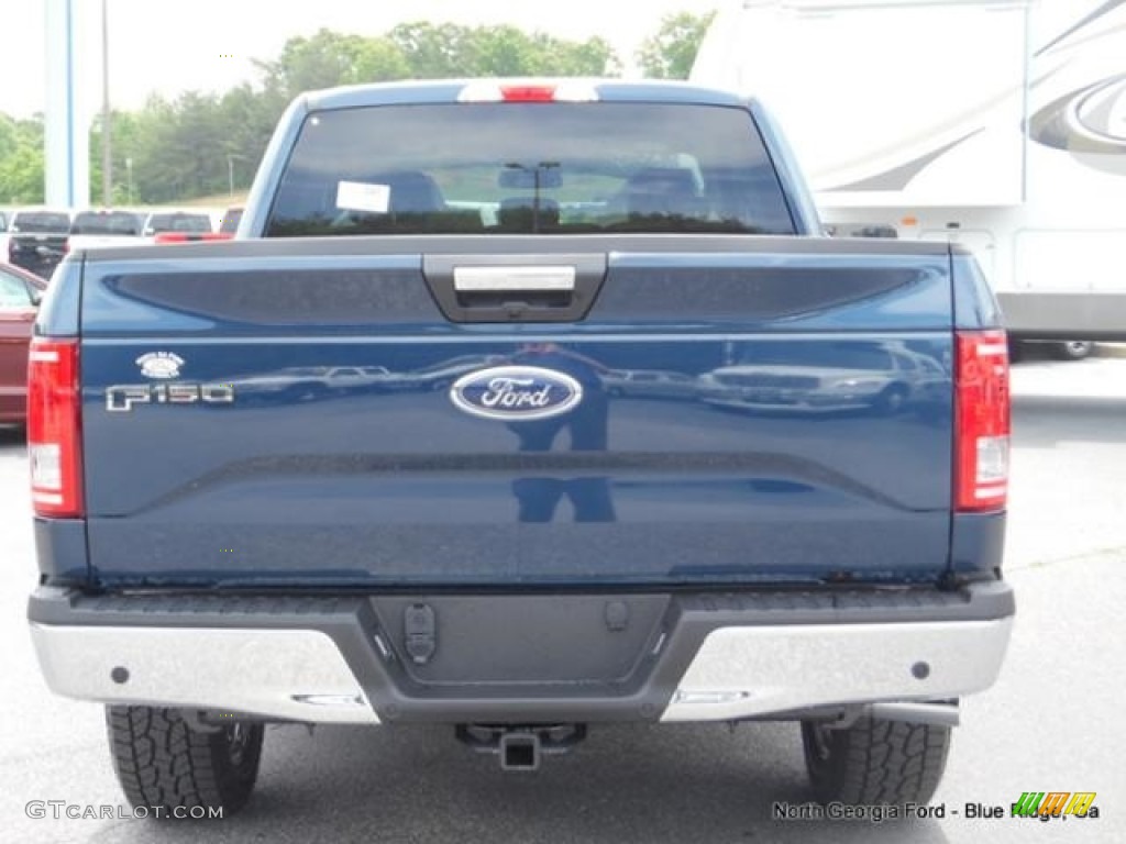 2016 F150 XLT SuperCab 4x4 - Blue Jeans / Medium Earth Gray photo #4