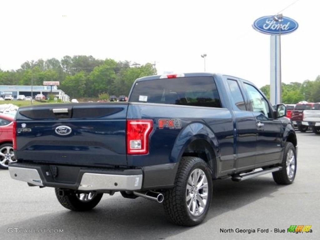 2016 F150 XLT SuperCab 4x4 - Blue Jeans / Medium Earth Gray photo #5