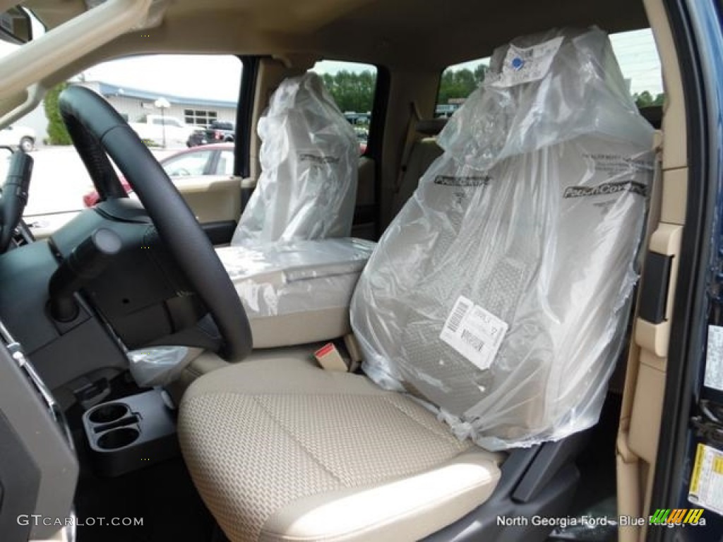 2016 F150 XLT SuperCab 4x4 - Blue Jeans / Medium Earth Gray photo #11