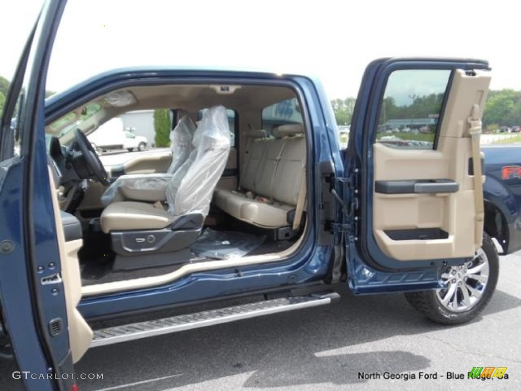 2016 F150 XLT SuperCab 4x4 - Blue Jeans / Medium Earth Gray photo #13