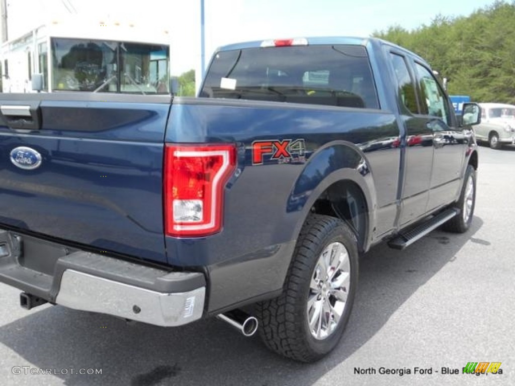 2016 F150 XLT SuperCab 4x4 - Blue Jeans / Medium Earth Gray photo #33