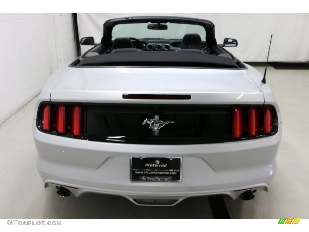 2016 Mustang V6 Convertible - Ingot Silver Metallic / Ebony photo #5