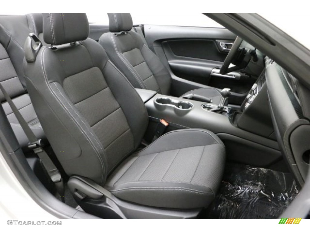 Ebony Interior 2016 Ford Mustang V6 Convertible Photo #113151272