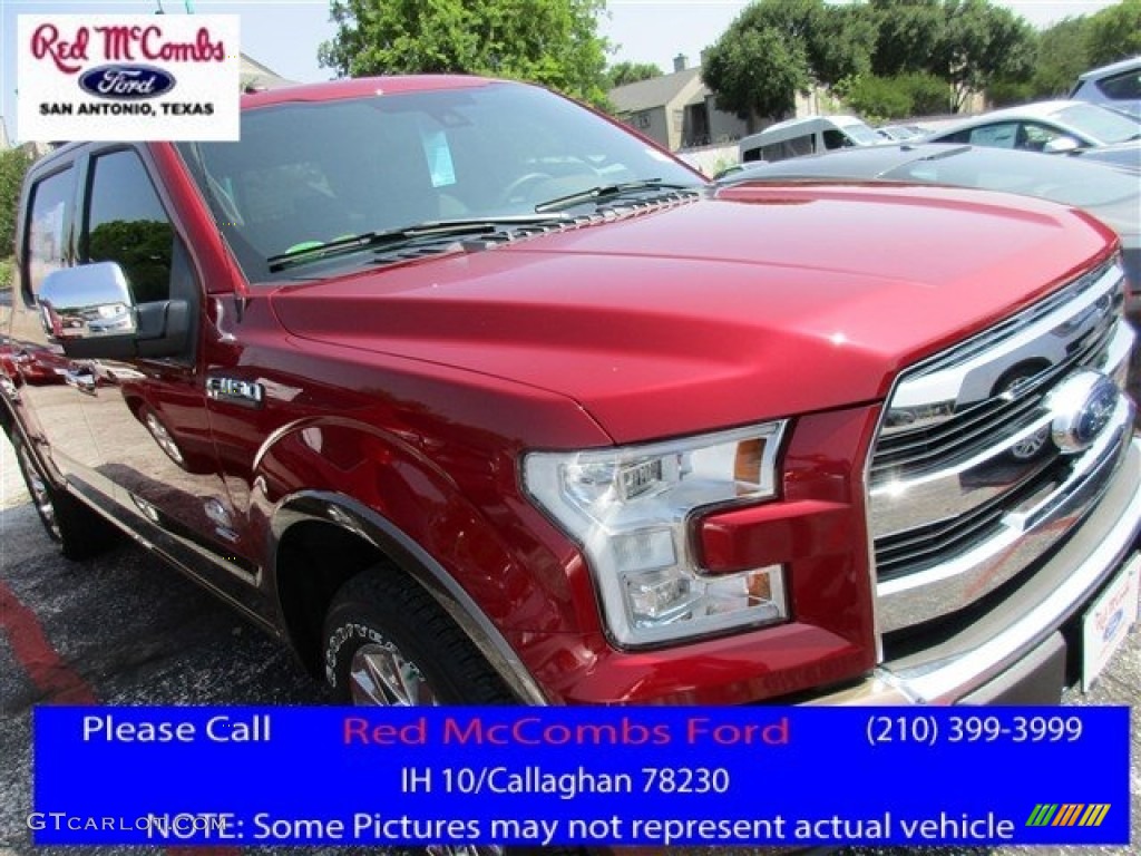 2016 F150 King Ranch SuperCrew 4x4 - Ruby Red / King Ranch Java photo #1