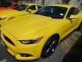 2016 Triple Yellow Tricoat Ford Mustang EcoBoost Coupe  photo #2