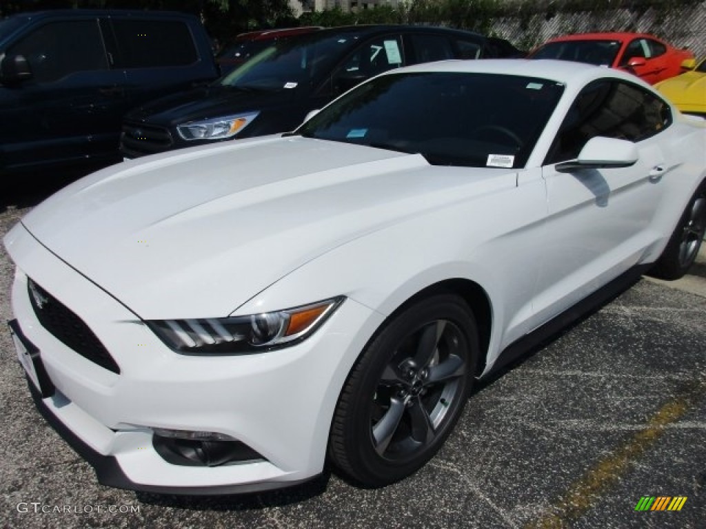 2016 Mustang V6 Coupe - Oxford White / Ebony photo #2