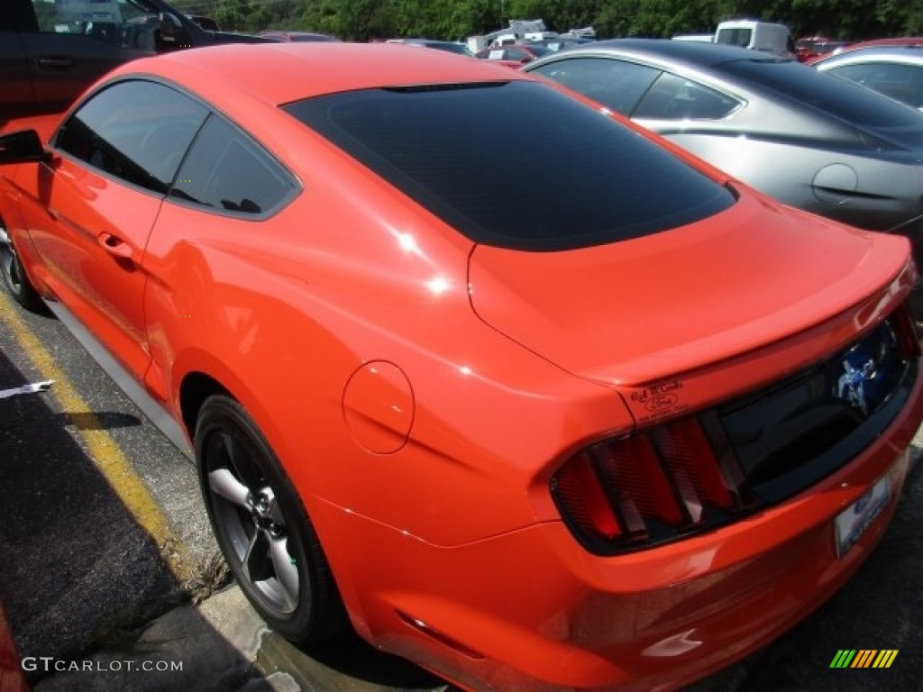 2016 Mustang V6 Coupe - Competition Orange / Ebony photo #4