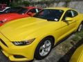 2016 Triple Yellow Tricoat Ford Mustang V6 Coupe  photo #2