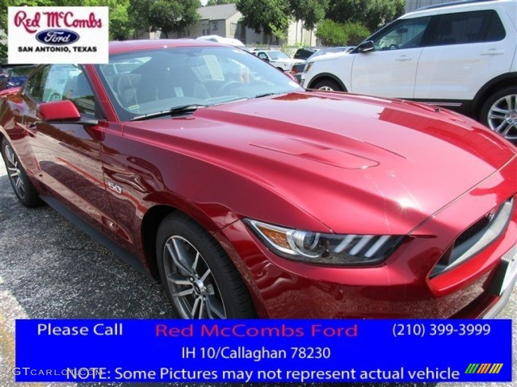 2016 Mustang GT Coupe - Ruby Red Metallic / Ebony photo #1