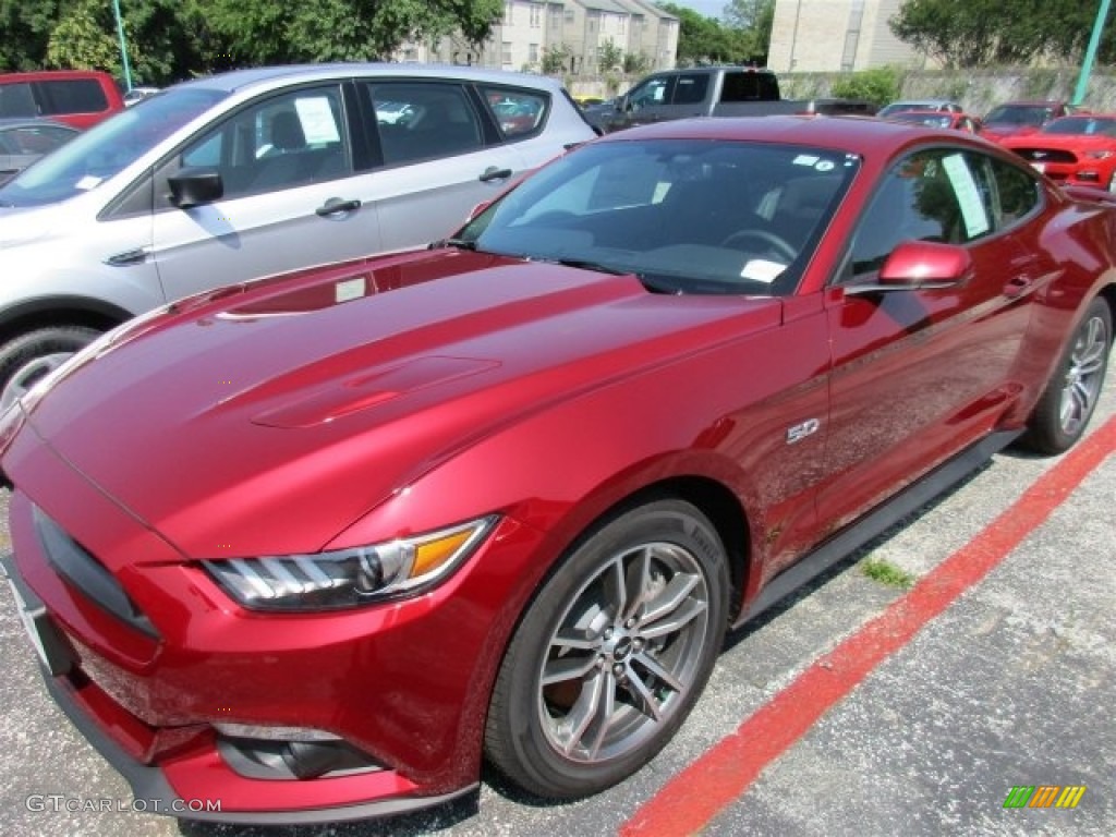 2016 Mustang GT Coupe - Ruby Red Metallic / Ebony photo #2