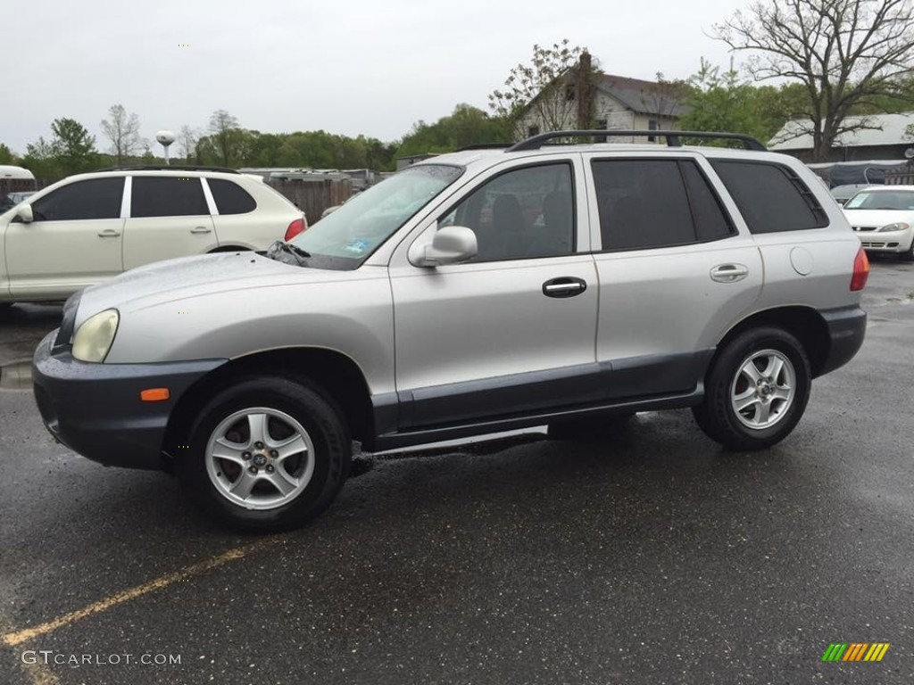 2003 Santa Fe GLS - Pewter / Gray photo #7