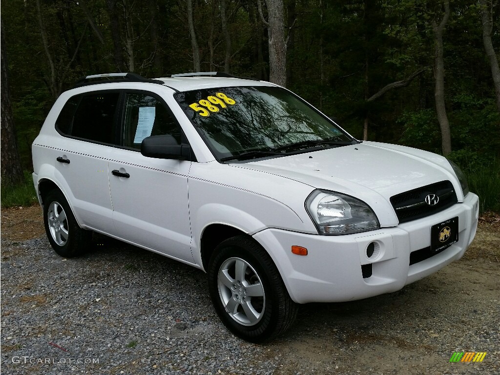 2005 Tucson GL - Nordic White / Gray photo #3