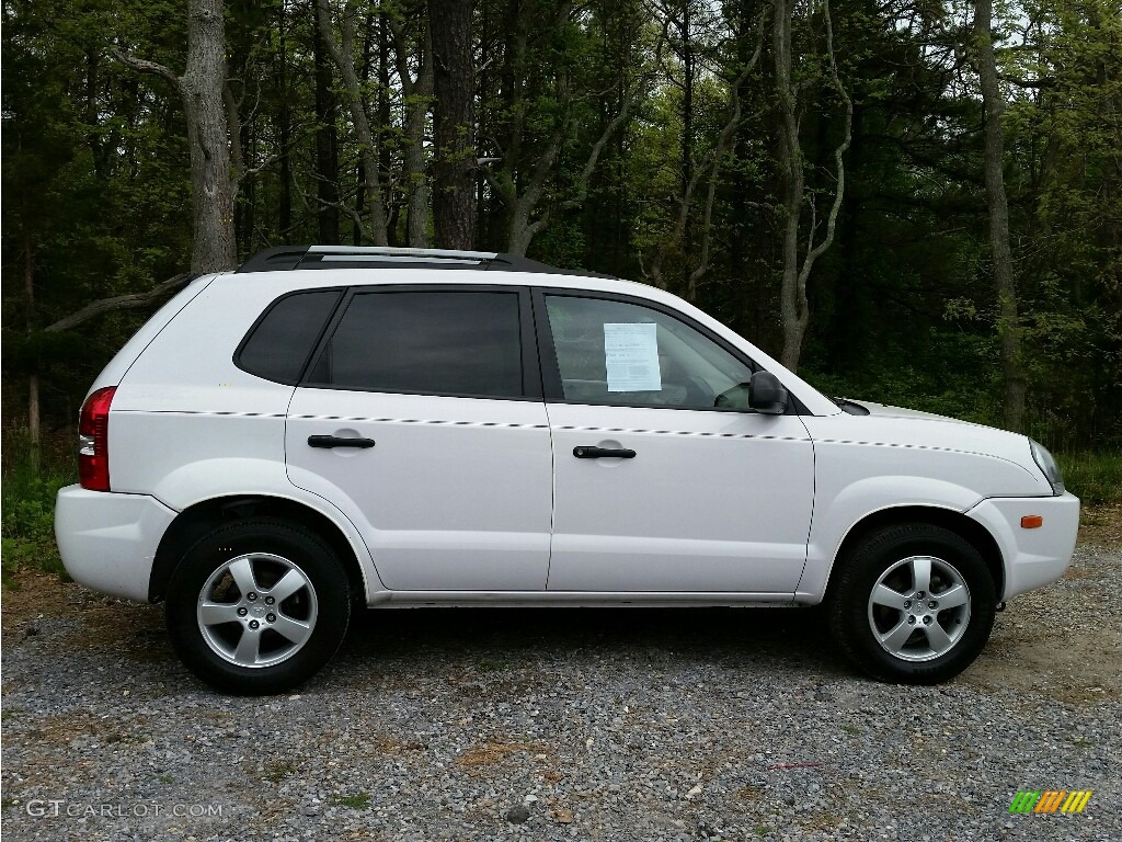 2005 Tucson GL - Nordic White / Gray photo #4