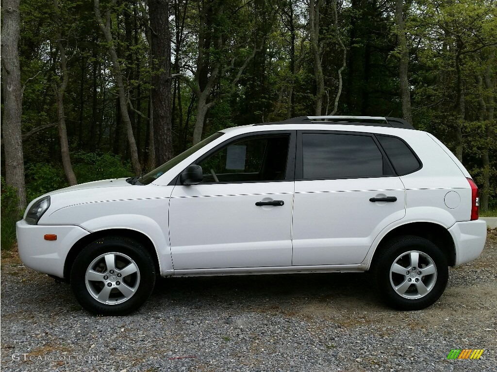 2005 Tucson GL - Nordic White / Gray photo #5
