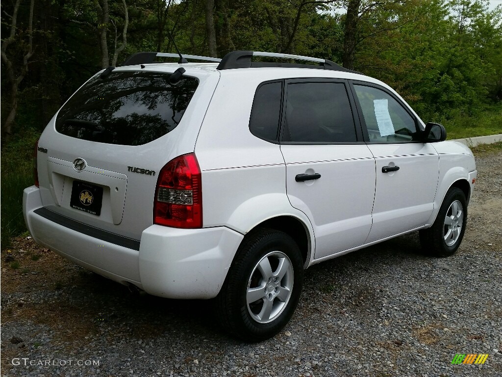 2005 Tucson GL - Nordic White / Gray photo #7