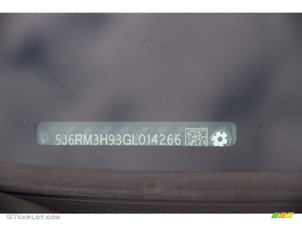 2016 CR-V Touring - Modern Steel Metallic / Gray photo #19
