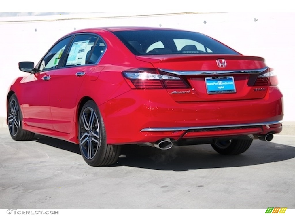 2016 Accord Sport Sedan - San Marino Red / Black photo #2