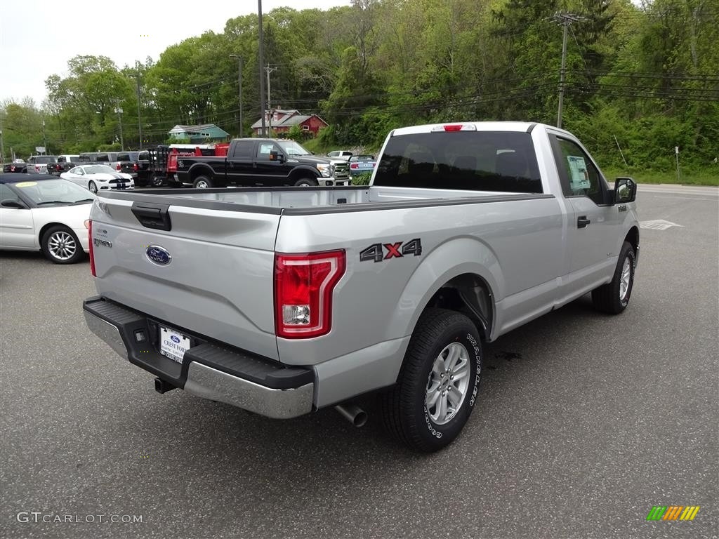 2016 F150 XLT Regular Cab 4x4 - Ingot Silver / Medium Earth Gray photo #7